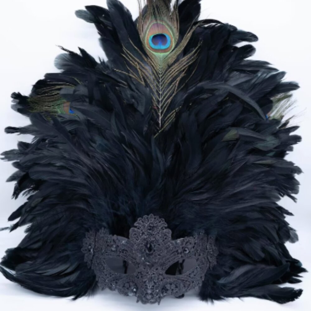 Feathered Masquerade Mask